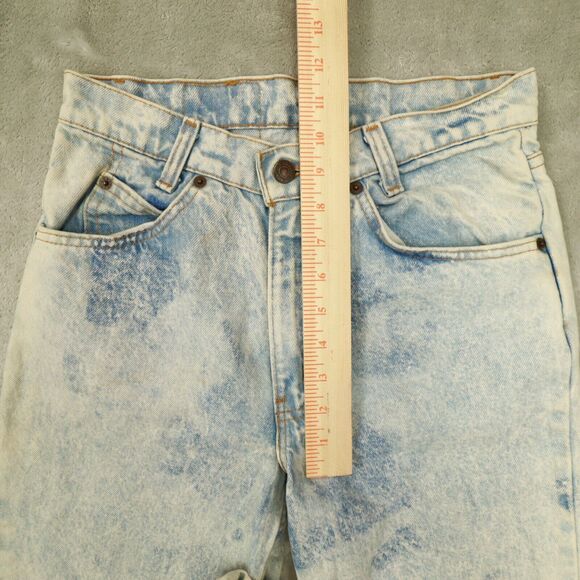 LEVI'S Orange Tab 705 Student Acid Wash Jeans size 30x34 actual 27x33 USA‎ Made - Picture 10 of 13
